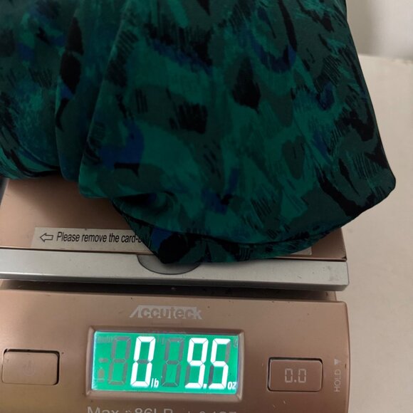 Thalia Sodi Women Printed Keyhole Neck Top Faux Wrap Halter Green Size medium - Picture 13 of 13